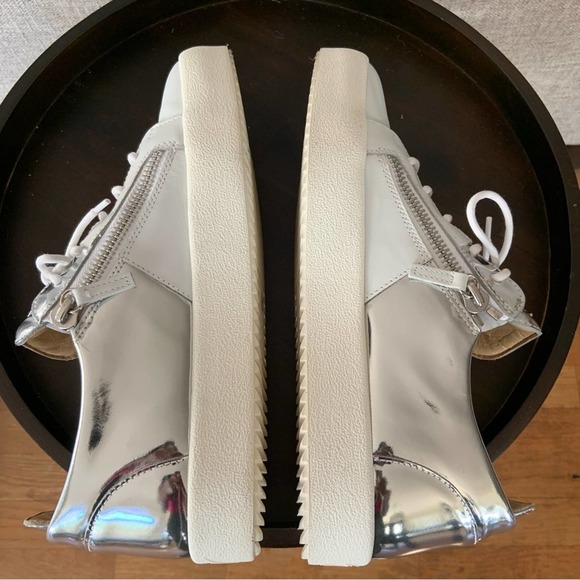 Giueseppe Zanotti Double Zip Sneaker Size 43 IT/ 10 US - Picture 9 of 15